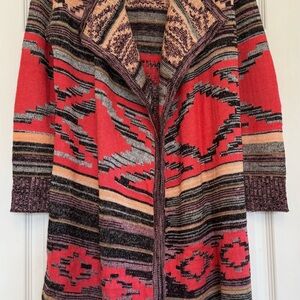 Miami Multicolor Southwestern Patterned Women's Cardigan